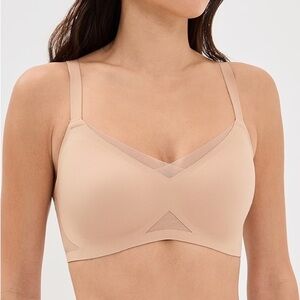 Honeylove Crossover bra sand Beige women’s size large wire free wireless